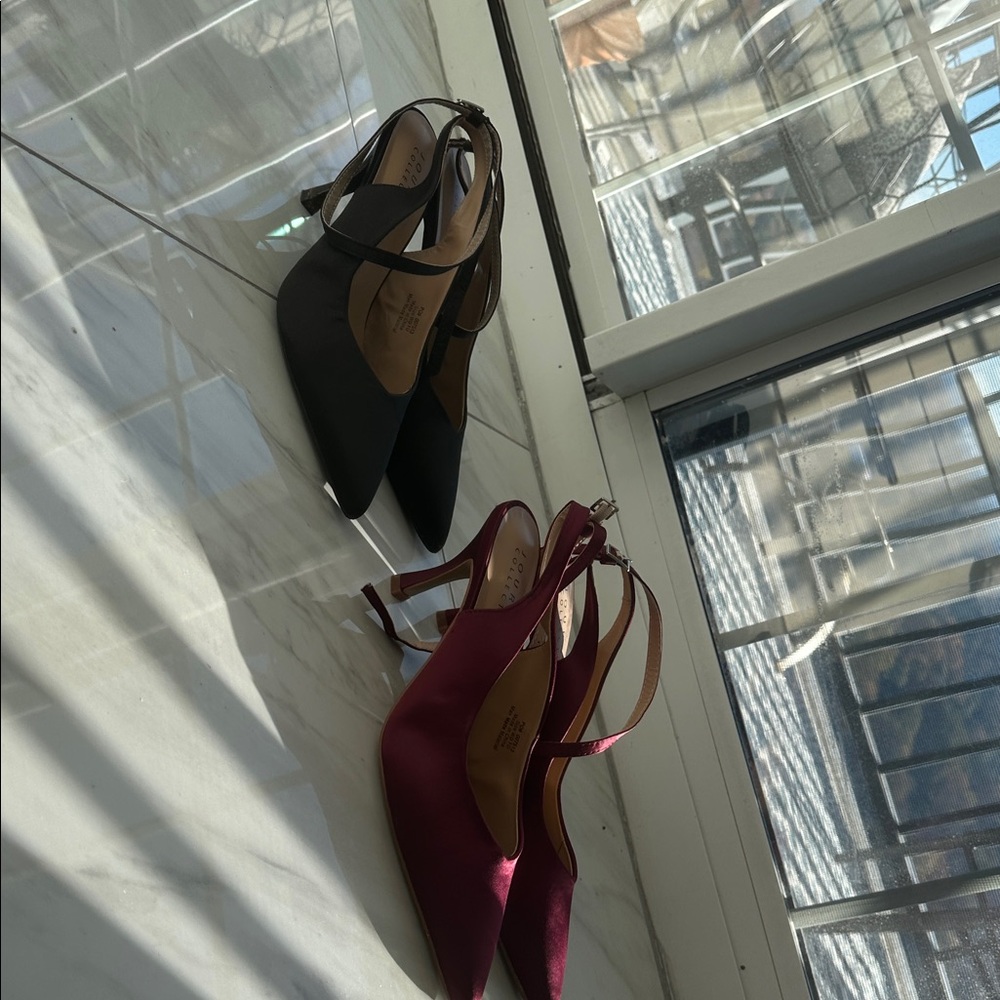 Journee Collection Black Pointed Heels $35 each or $60 for two.